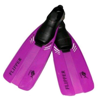 Ласты для плавания детские фиолетовые 31-33 Dolvor F17JR Flipper SKL83-282328