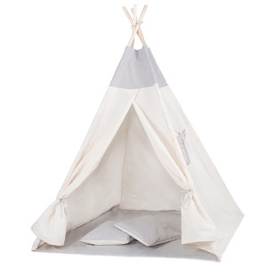 Детская палатка вигвам Springos Tipi Xxl White/Grey SKL41-277686