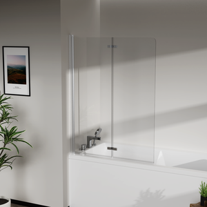 Стеклянная шторка для ванны AVKO Glass RDW02-J2 100x140 Silver