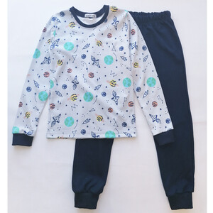 Пижама детская, хлопоковая, для мальчика, интерлок, SmileTime Space 134