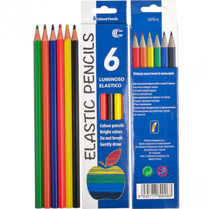 Детские карандаши для рисования CR755-6 Luminoso elastico "С", 6 цветов                                                      