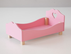 Мини кукольная кроватка розовая