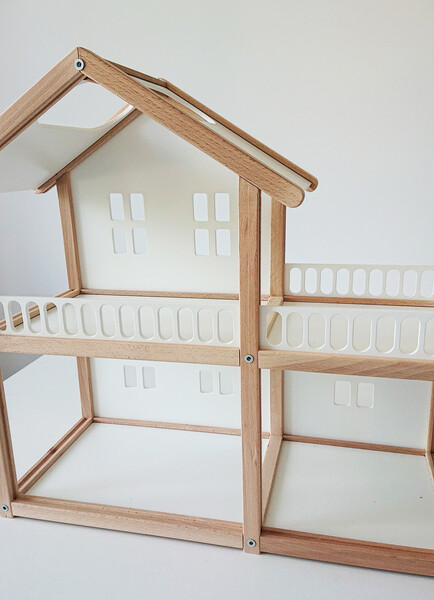 Деревянный кукольный домик белый №2 №2 №2 №2 №2 №2