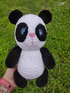 Панда плюшевая игрушка ручной работы