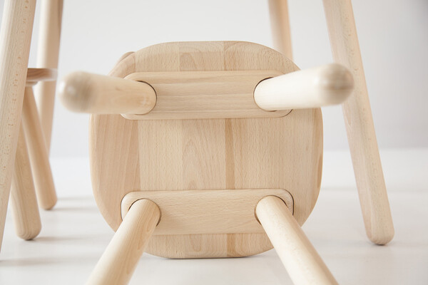Комплект стол и стул детский 2-4 года с дополнительными ножками, натуральный бук №2 №2 №2 №2