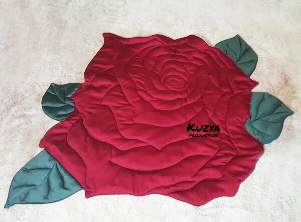 Дитячий ігровий килимок у формі квітки троянди Kuzya Production №2