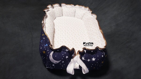 Кокон-гніздечко для новонароджених Космос і зірки 0-18 міс. Kuzya Production  №2 №2 №2 №2