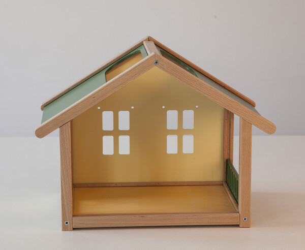 Деревянный мини кукольный домик зеленый №2 №2 №2 №2 №2 №2