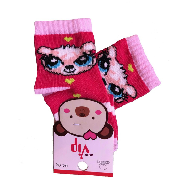 Шкарпетки для немовлят рожеві «Лисичка»