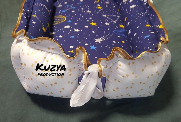 Кокон-гніздечко для новонароджених Космос і зірки 0-18 міс. Kuzya Production  №2 №2 №2