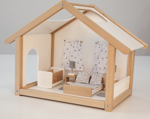 Мебель для кукольного домика спальня белая