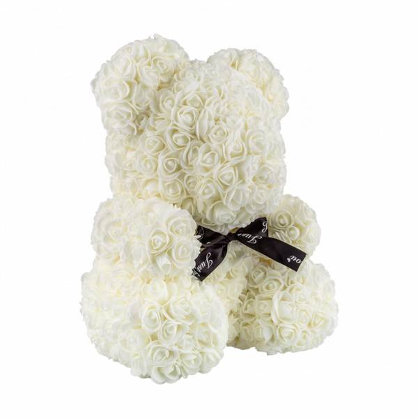 Кращий подарунок: ведмедик з штучних 3D троянд 25 см. №2 №2