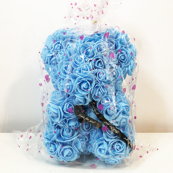Кращий подарунок: ведмедик з штучних 3D троянд 25 см. №2 №2 №2 №2 №2