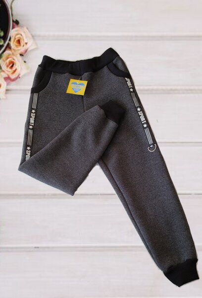 Тёплые детские штаны с начесом 104-128 см №2 №2 №2 №2