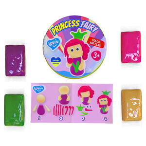 Набор для лепки с воздушным пластилином Princess Fairy ТМ Lovin 70138 (PrincessW)